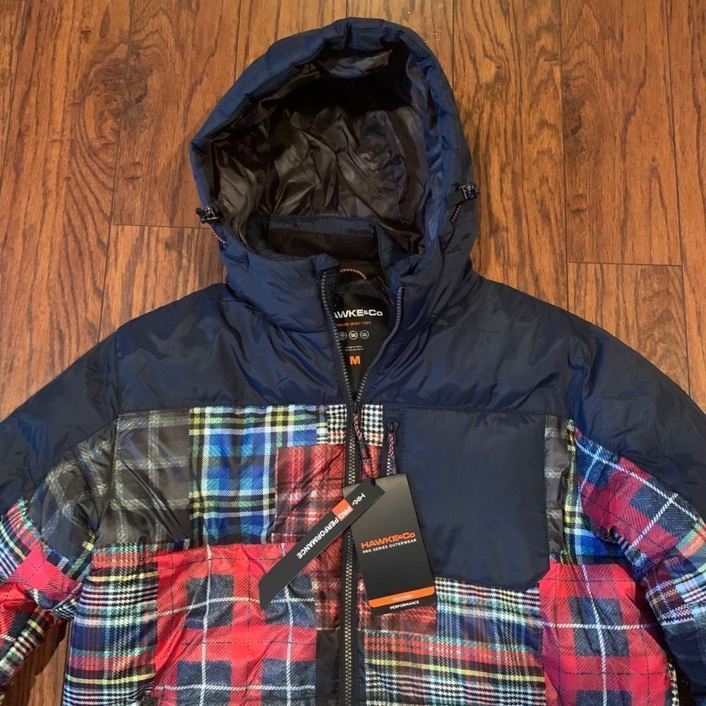 NWT Hawke & Co Patchwork Check jacket. - Picture 2 of 8
